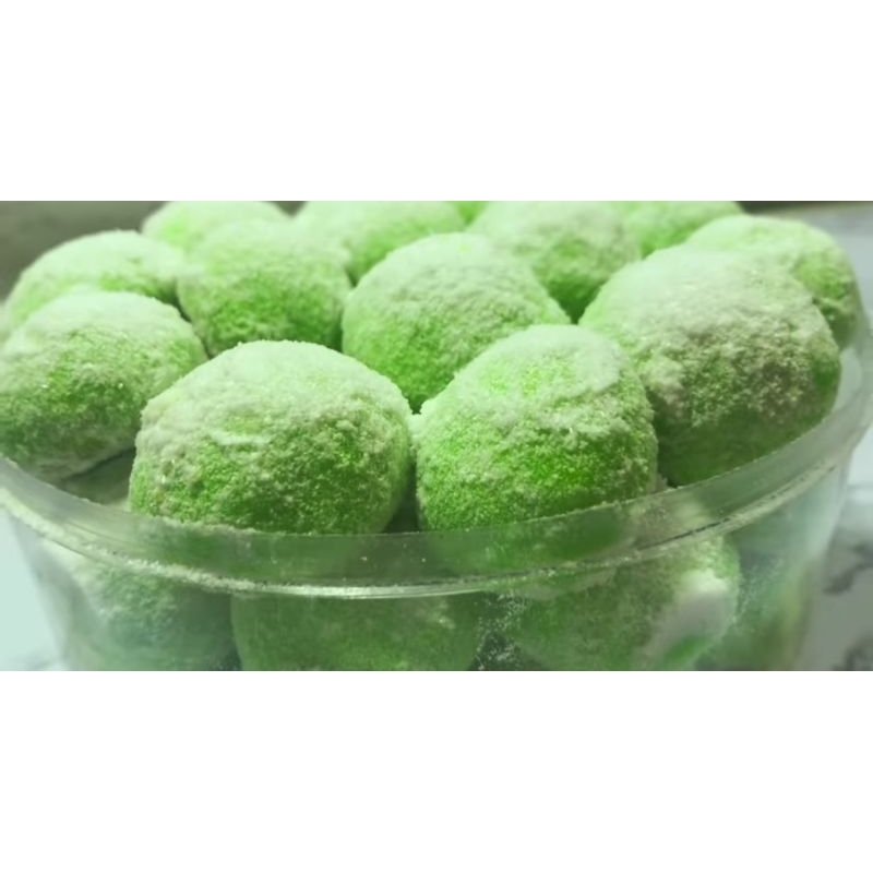 

kue salju keju pandan ( homemade )