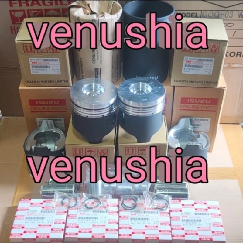 LINER KIT LINER SET BORING KOMPLIT NKR71 NKR-71 UERO 2 MACAN 4HG1T ORIGINAL GARANSI 1 BULAN