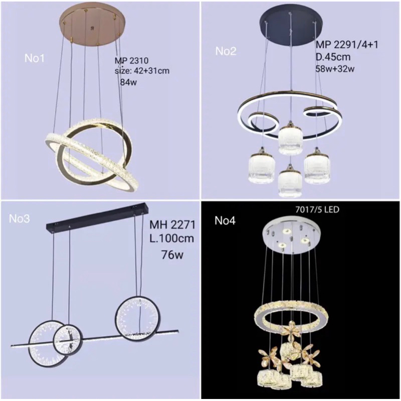 Lampu gantung minimalis led