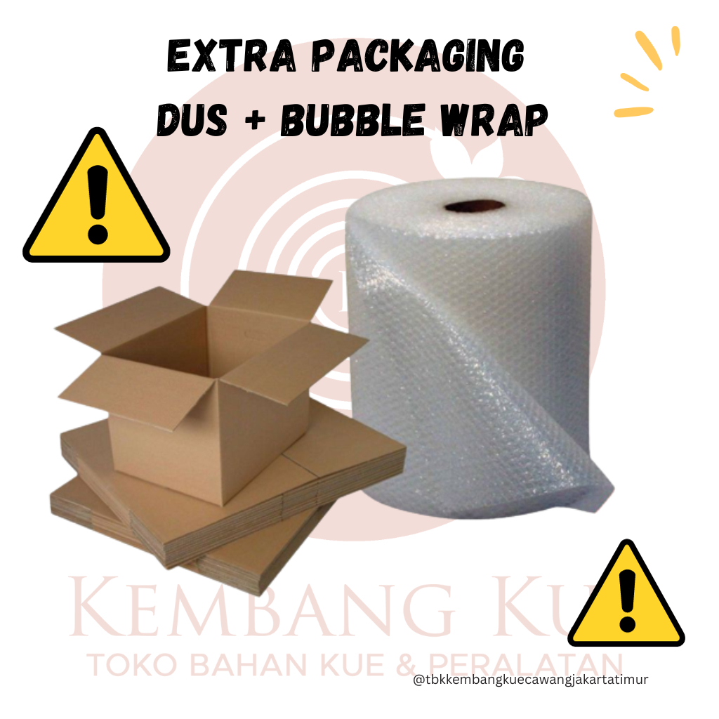 

EXTRA PACKAGING Bubble Wrap + Kardus/ safety packaging/ tambahan bubble wrap+dus