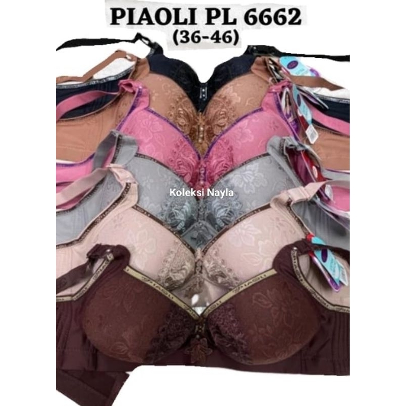 BRA VIRAL BH/BRA TANPA KAWAT WANITA DEWASA FULL EMBOS MEREK PIAOLI PL6662 | TERMURAH HARGA GROSIR