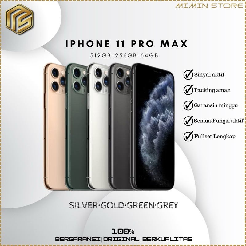 iPhone 11 Pro Max 512GB/256GB/64GB fullset second mulus Likenew 100% original
