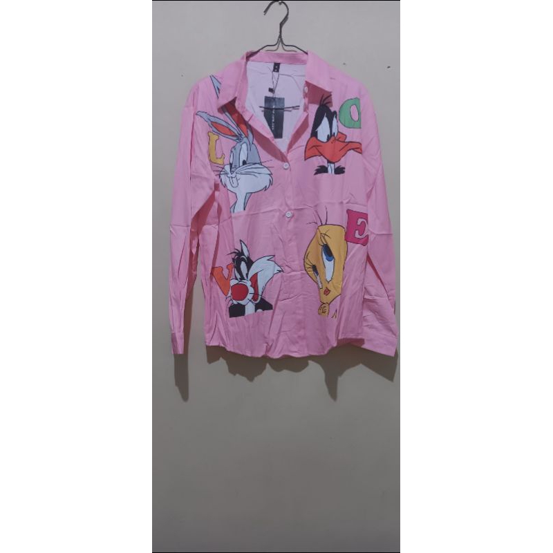 Kemeja bugs bunny kartun