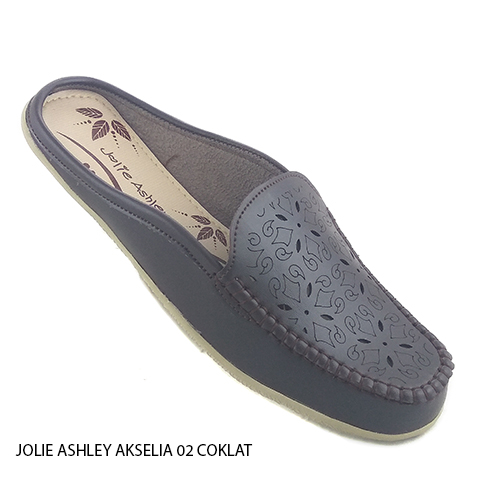 Sepatu sandal wanita sepatu selop depan tertutup sintetis JOLIE ASHLEY AKSELIA