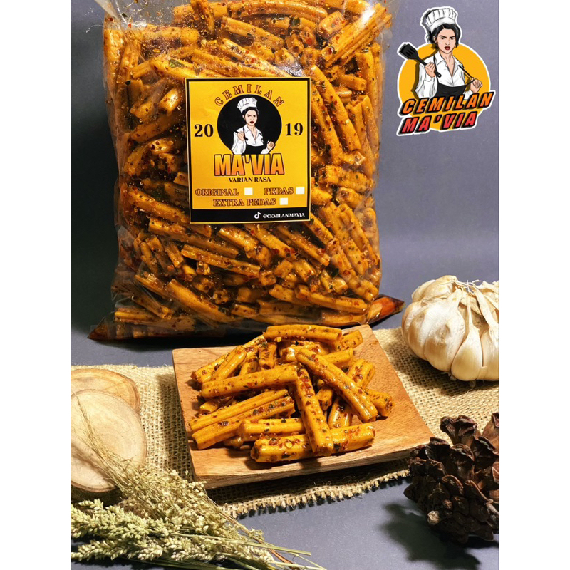 

MA’VIA cemilan potato stick pedas original 250gr