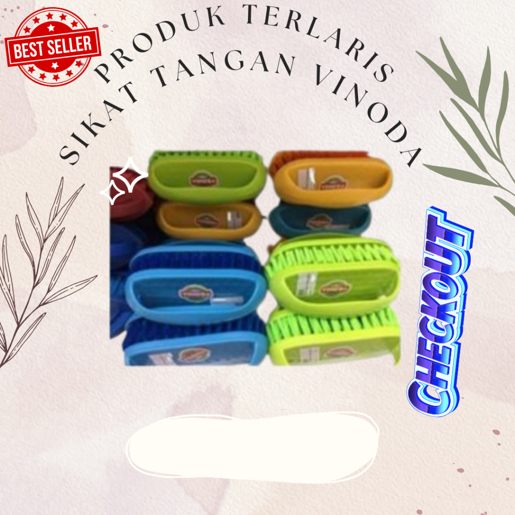 SIKAT TANGAN / SIKAT LANTAI VINODA/SIKAT WC VINODA MURAH