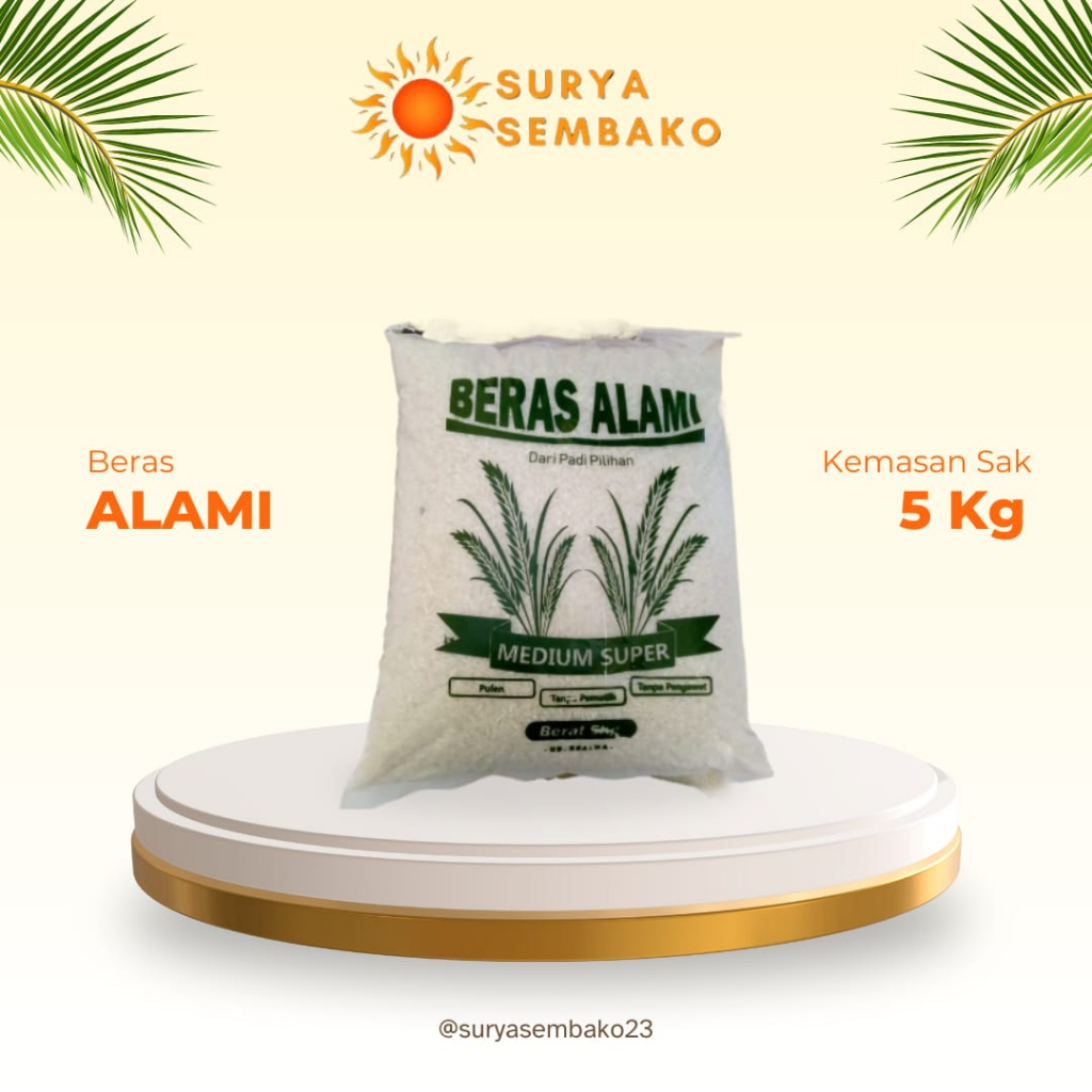 

BERAS 5 KG | LIMA JAYA, PANDAN WANGI, ALAMI