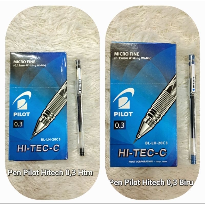 

(1pc) Pen Pilot Hitech 0,3 Hitam/Biru/ 0,4 Hitam/Biru