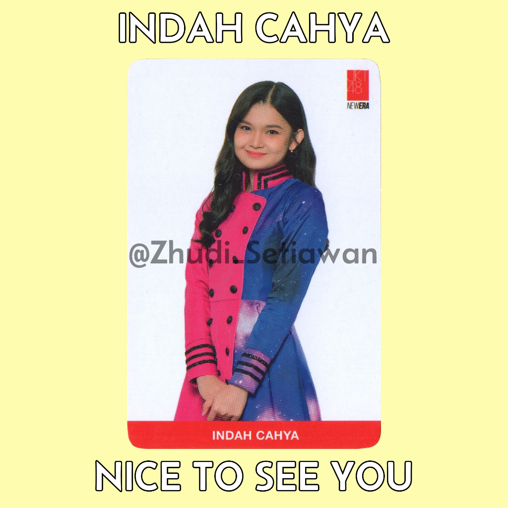 Photocard Indah JKT48 Edisi Nice to See You