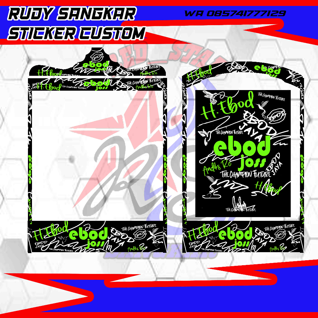 EBOD JOSS DECAL ,STIKER DECAL EBOD JOSS tanda tangan Setiker Decal Ebod joss stiker sangkar decal eb