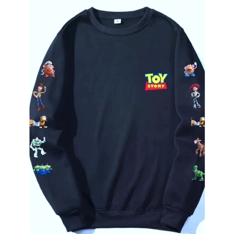 Crewneck Anime Toy Story - Sweater Basic Toy Story - Sweatshirt Anime Pria Dan Wanita