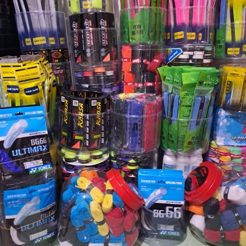 GROSIR TOPLESAN GRIP KARET HANDUK PELINDUNG BEDAK RAKET BADMINTON BULUTANGKIS MURAH