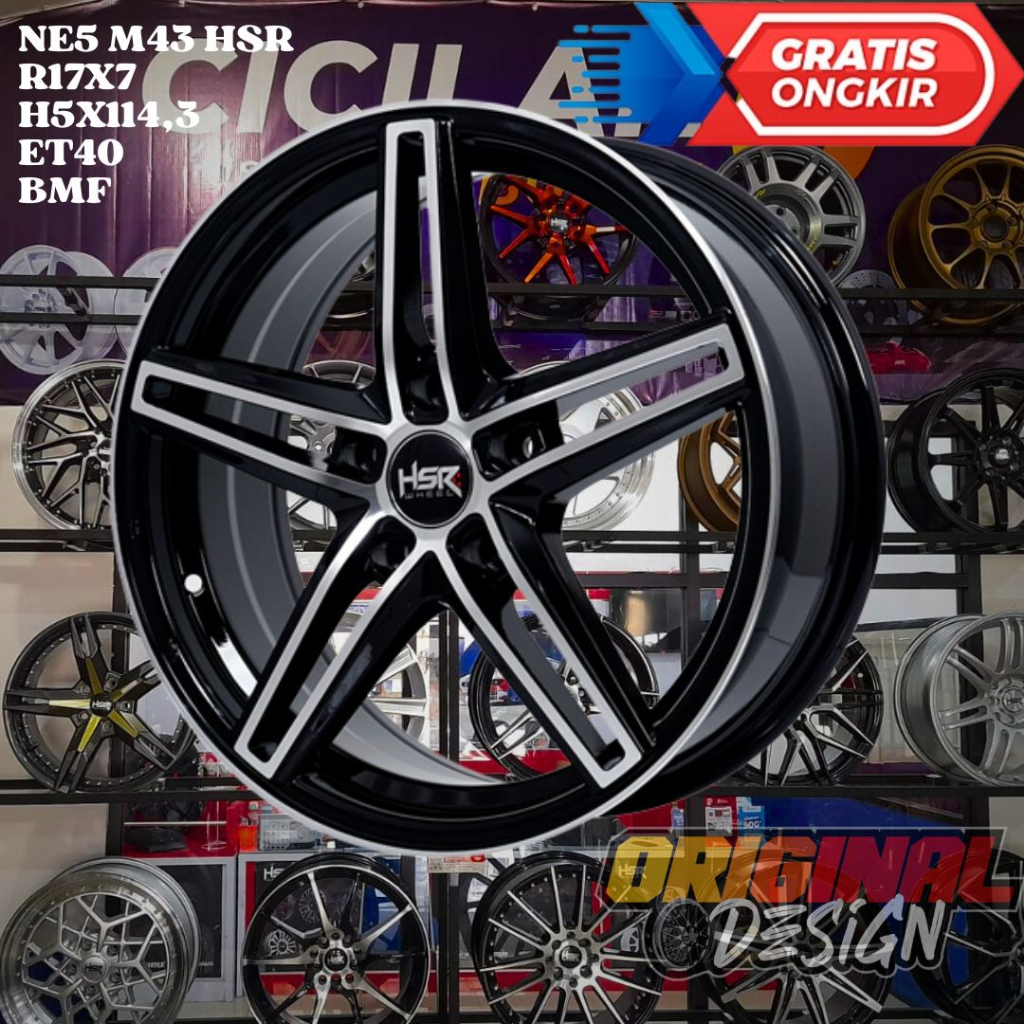 Velg Mobil Ring 17 HSR NE5 R17 Untuk Captiva , Xpnder , Ertiga , Tucson