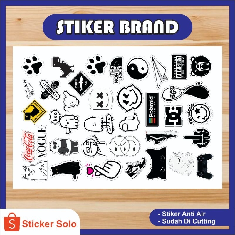 Stiker Brand Logo