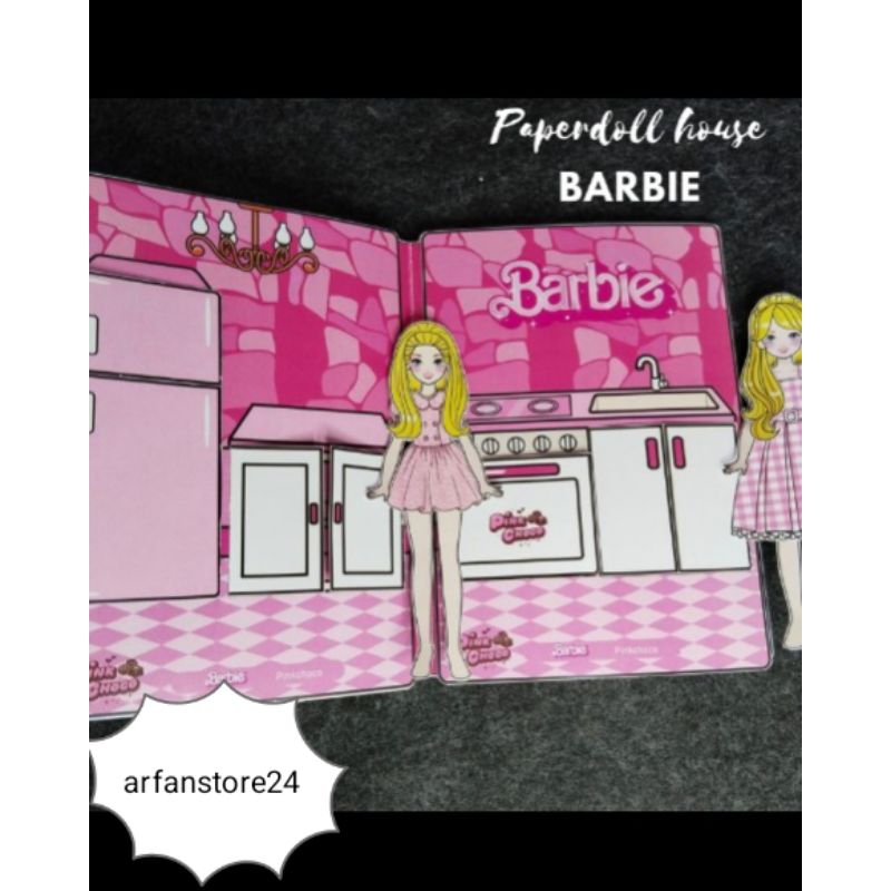 Paperdoll house Barbie Pink