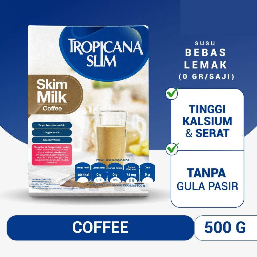 

Tropicana Slim Skim Milk Coffee 500 Gr Box Kopi 500Gr 1 Kg Kopi