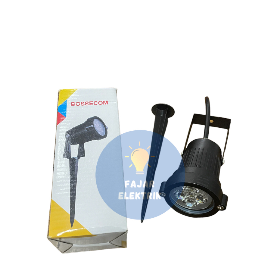 LAMPU TAMAN TANCAP BOSSECOM BE040 LAMPU SOROT 5 WATT 5 MATA
