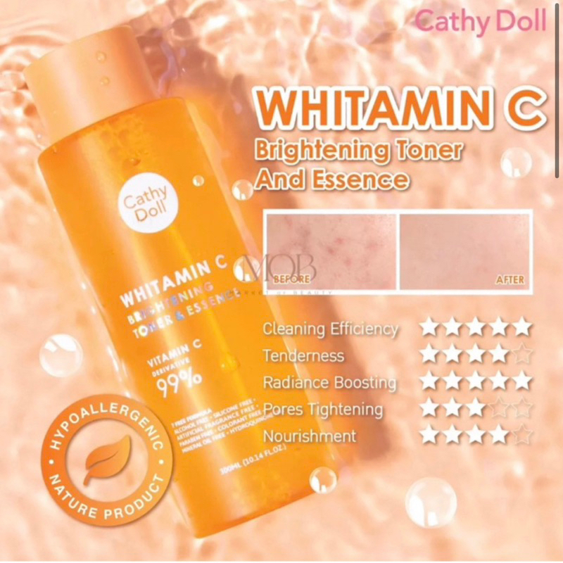 Cathy Doll Toner Essence,Day cream,Serum,Sleeping Mask