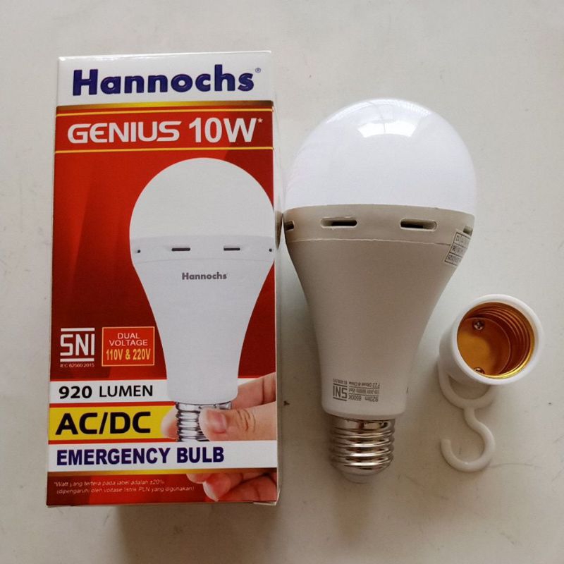 Lampu Emergency Hannoch Genius ACDC 10 Watt