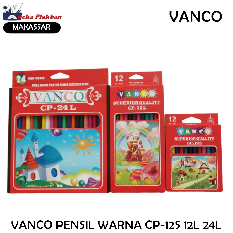 

[SET] VANCO PENSIL WARNA CP-12S CP-12L CP-24L