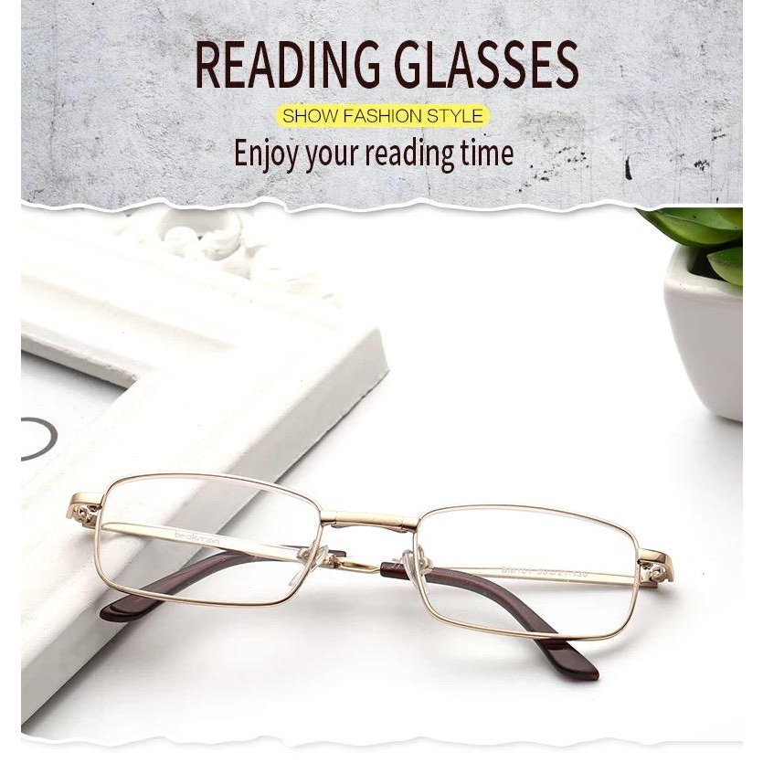 kacamata baca dan jalan model lipat frame titanium free box dan lap kacamata