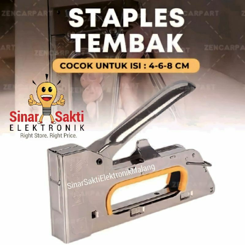 

Staples Tembak Alat Stapler Tembak Guntacker Jepretan Jok Kulit Motor