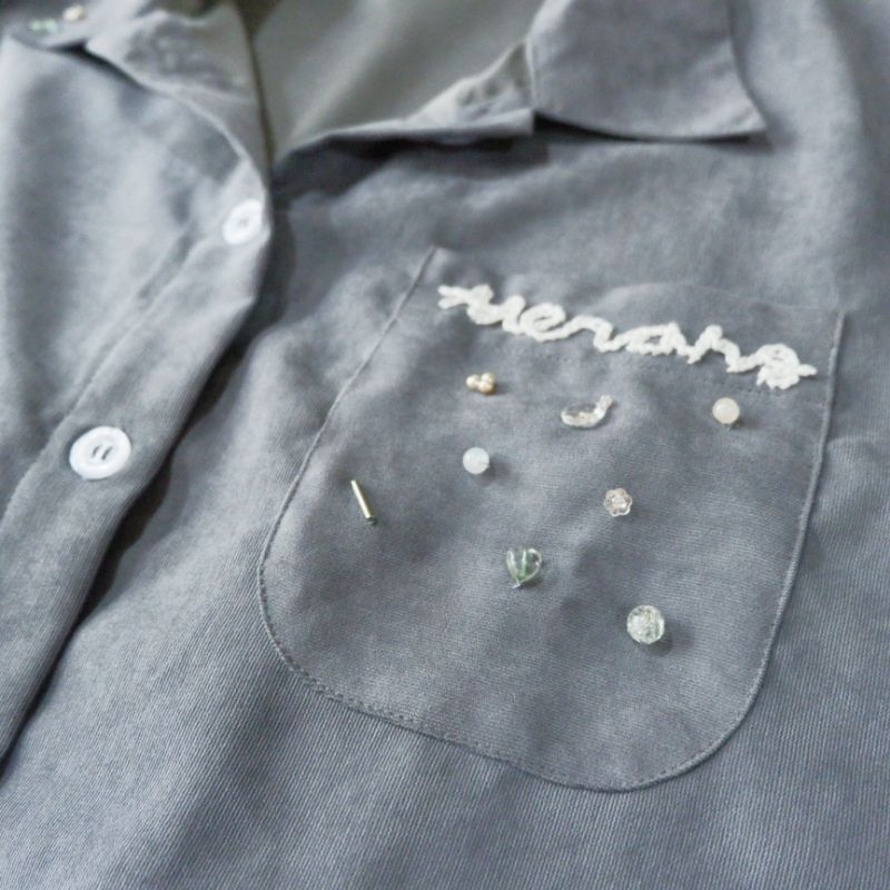 tterang long outerware ttabur - beads + custom nama chainstitch embroidery