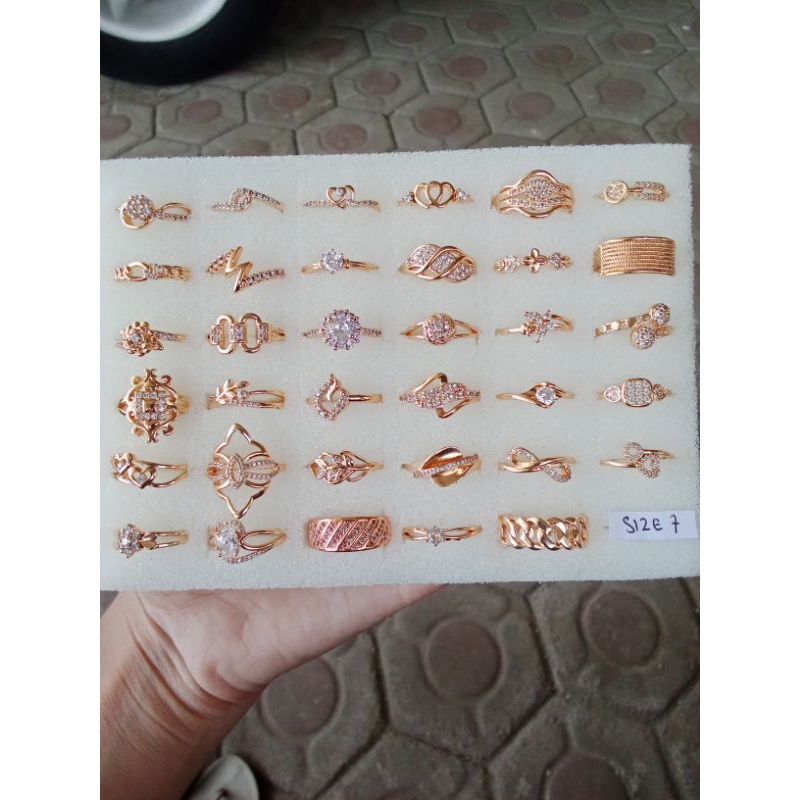 Obral Cincin Murah random 22k dan 24k size 5,6,7,8 dan 9