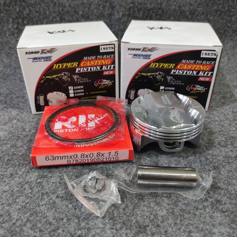 SEHER PISTON KIT XTREME 62 63 PEN PIN 14 MX KING VIXION MX AEROX NMAX LEXI R15 WR155 MT15 XABRE