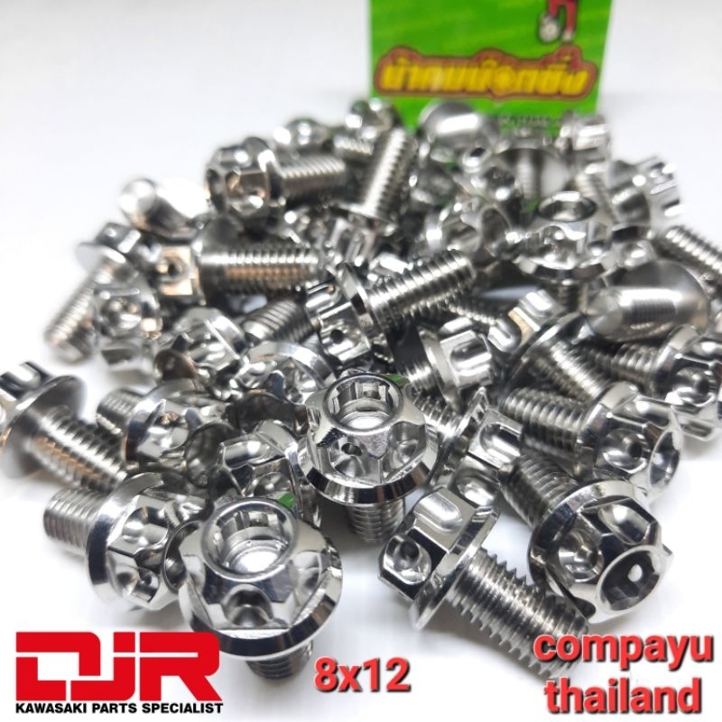 baut 12 probolt 8x15 stainless compayu thailand m8x15 panjang 1.5cm