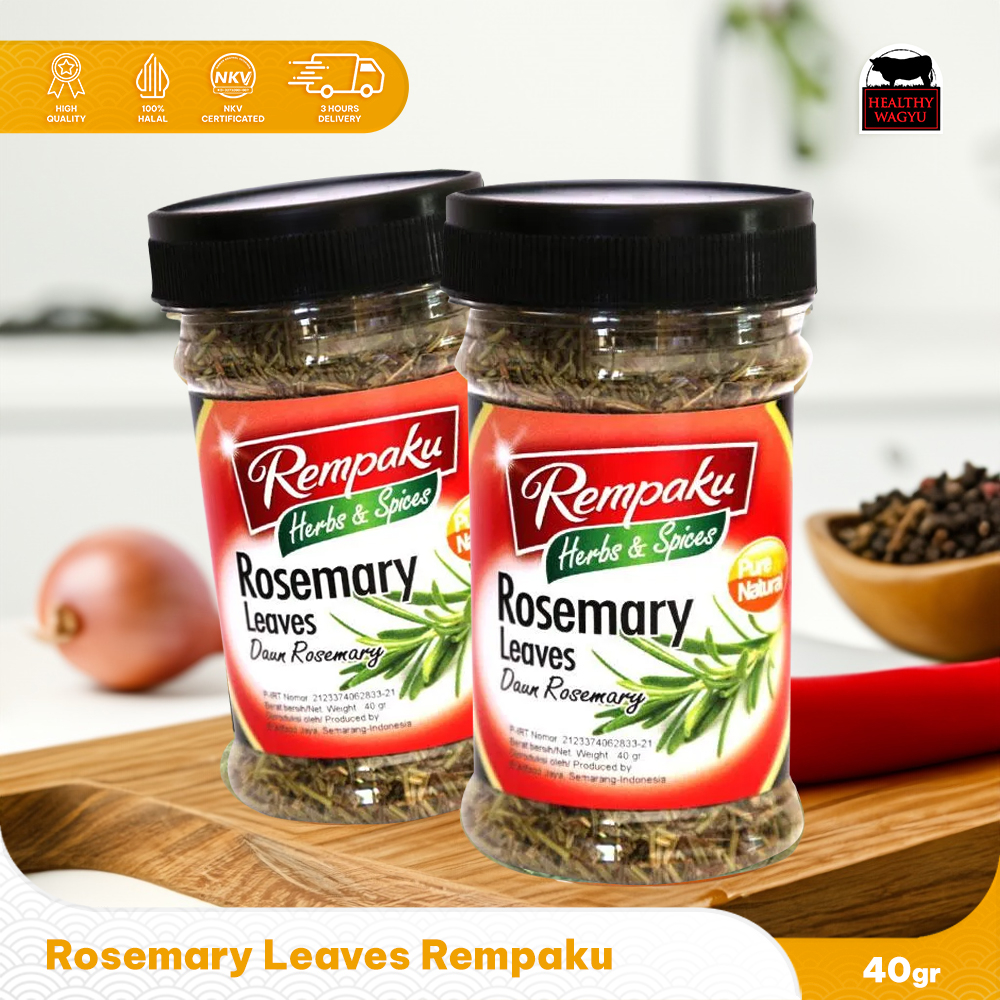 

Rosemary Leaves / Daun Rosemary kering / Premium Quality / Rempaku 40g Healthy wagyu