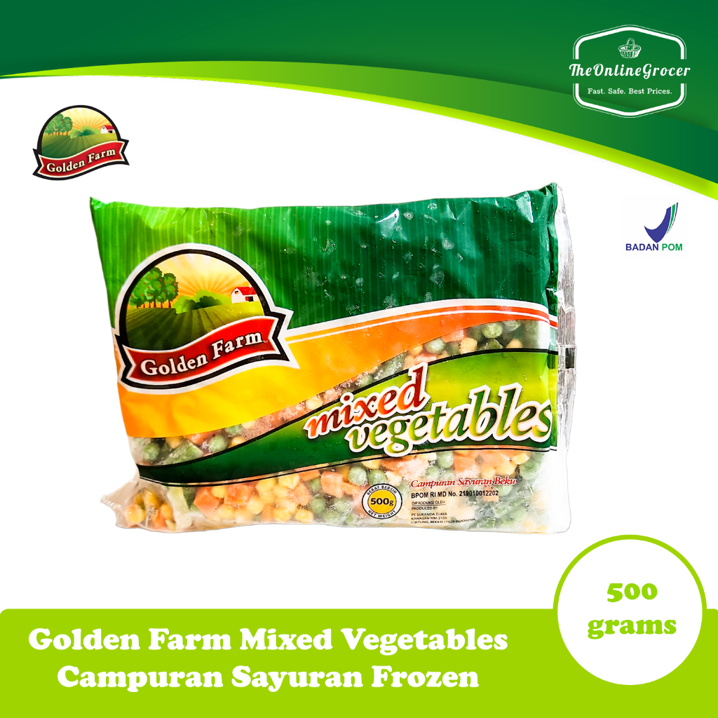 

Golden Farm Mixed Vegetables 500gr – Sayuran Beku