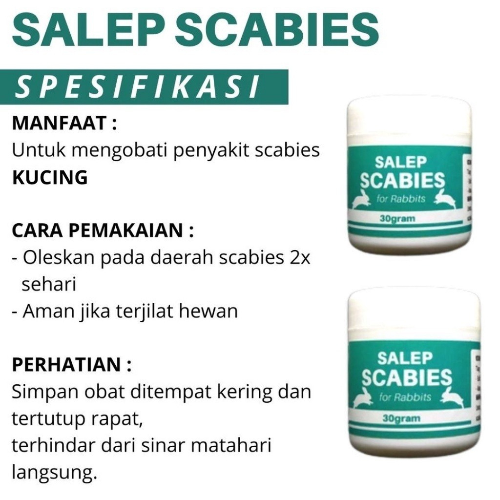 SALEP SCABIES KELINCI 30 GR OBAT JAMUR KELINCI SALEP UNTUK MASALAH KULIT KELINCI 30 GRAM SUPER AMPUH