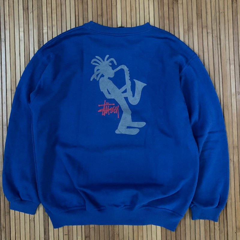 crewneck stussy trumpet 90’s vintage