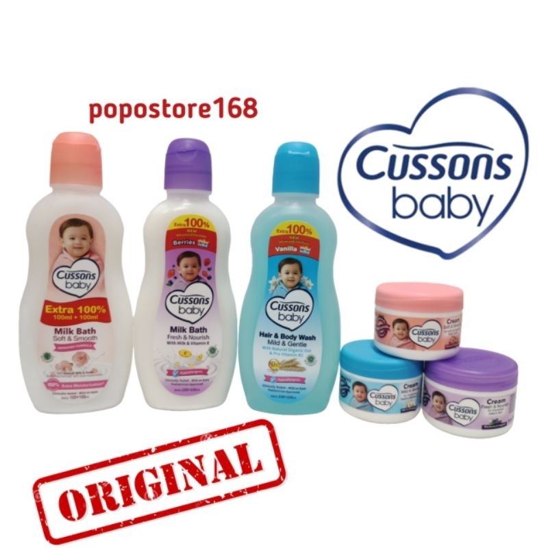 CUSSONS BABY CREAM/ BABY SET/ HAIR AND BODY WASH/ SABUN CAIR/ KRIM BAYI/ MILK BATH |||BAYI NEWBORN/ 