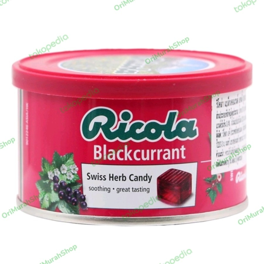 Ricola Drum All Variant (Blackcurrant, Lemon, Original, Menthol) 100 G
