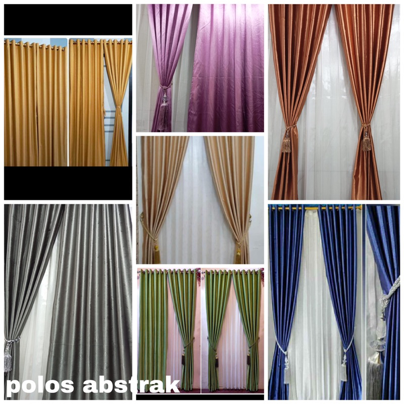 hordeng blackout glosy abstrak varian warna mewah