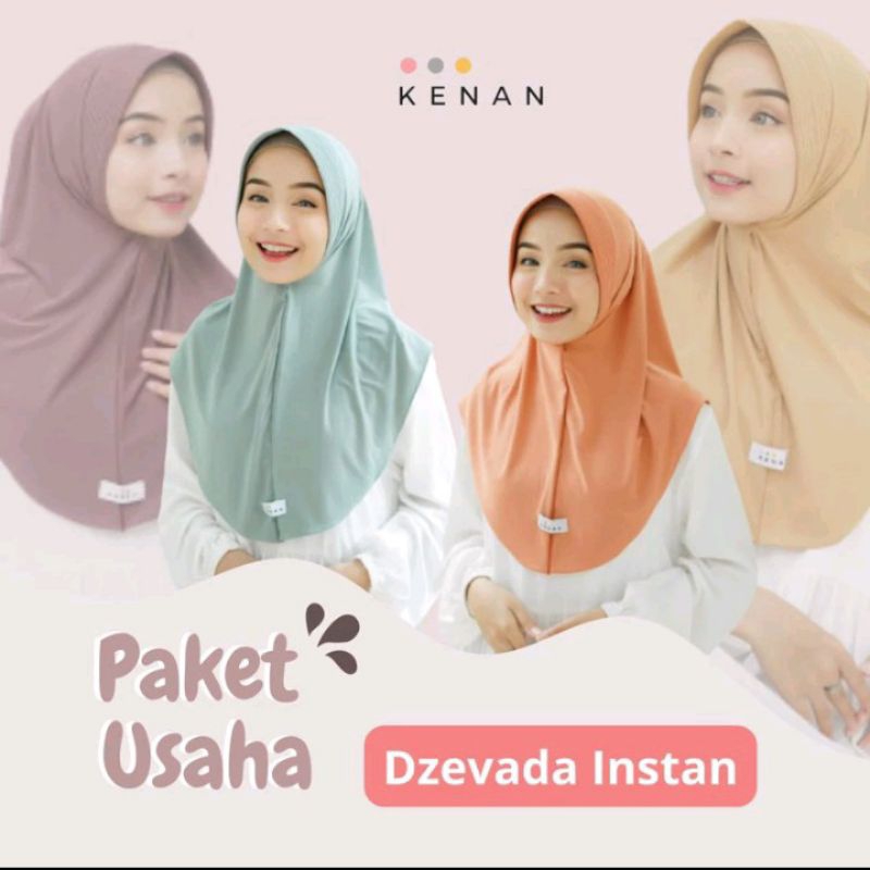 paket usaha 10pcs hijab bergo daily kenan ukuran M Random