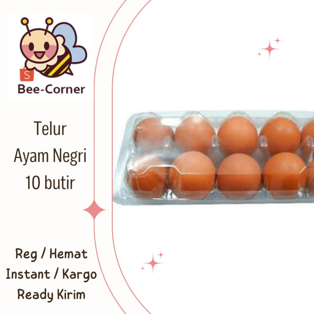 

Telur/Telor ayam negri isi 10