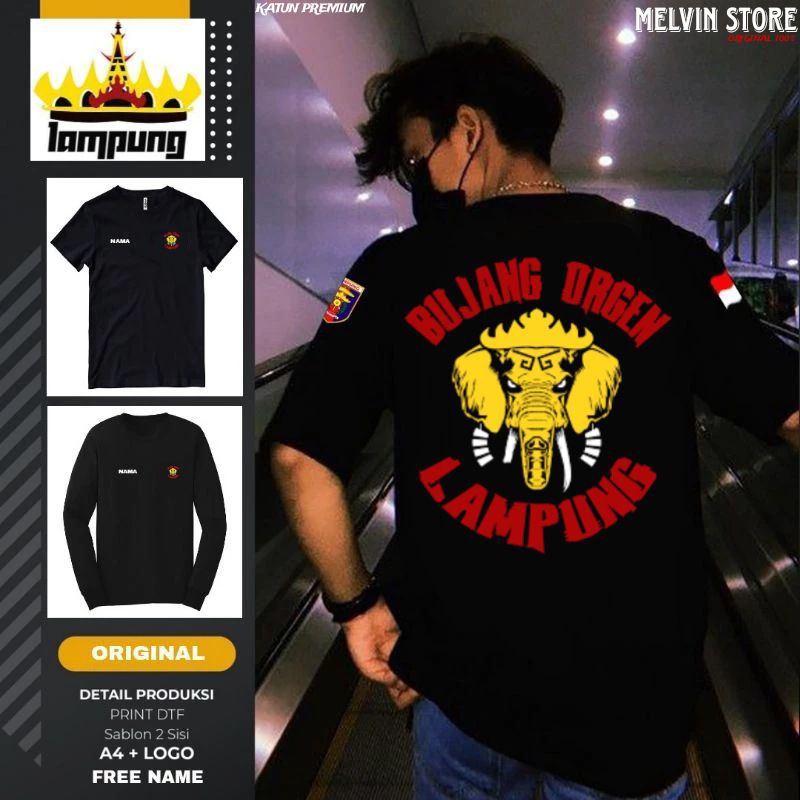 Kaos siger Lampung bujang orgen lampung