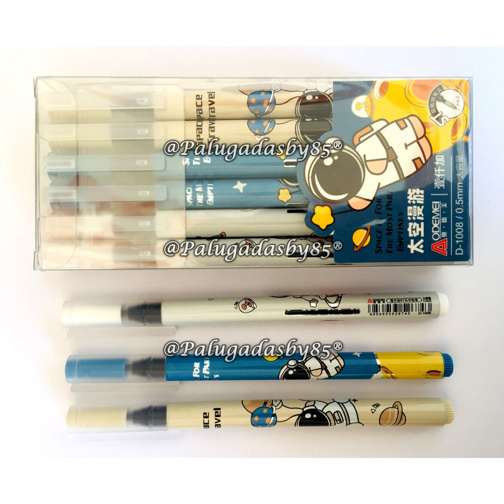 (1 Biji) GROSIR Bolpen AODEMEI D-1008 Space Travel 0.5 mm Gel Pen / Gel Pen Aodemei D-1008 / Gelpen 