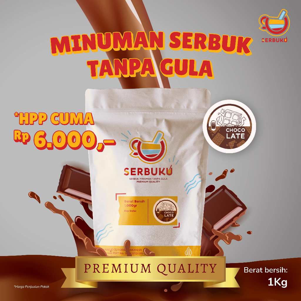 

Serbuku | Rasa Chocolate / Cokelat | Serbuk Minuman Premium