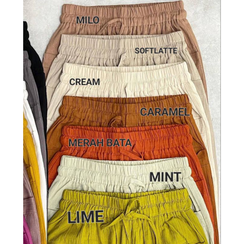 Haruka pants celana wanita 7/9 murah. Bahan Premium Size Standar, Jumbo, Super Jumbo