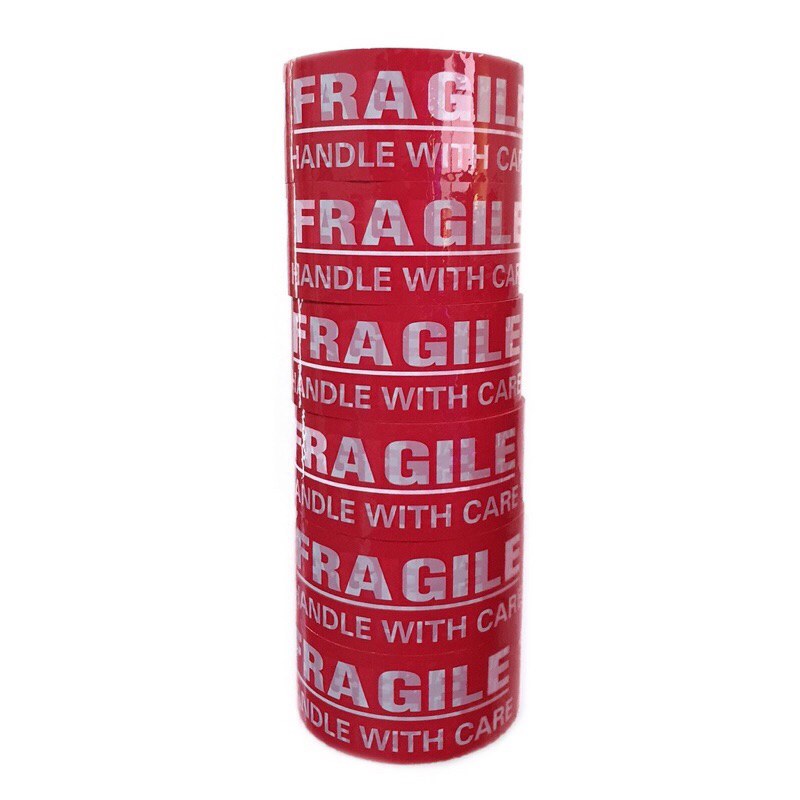 

Lakban Fragile 2Inch 45mm x 72Yrd 45 Micron / Fragile Merah / Sealtape Fragile / Selotip Fragile