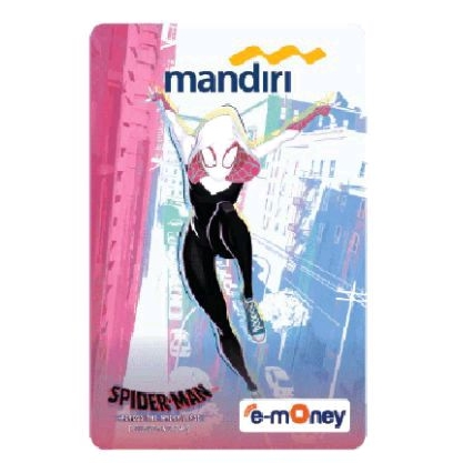 Mandiri e-Money edisi SPIDER GWEN /Part of Mandiri eMoney Film Spiderman - Across The Spider Verse/