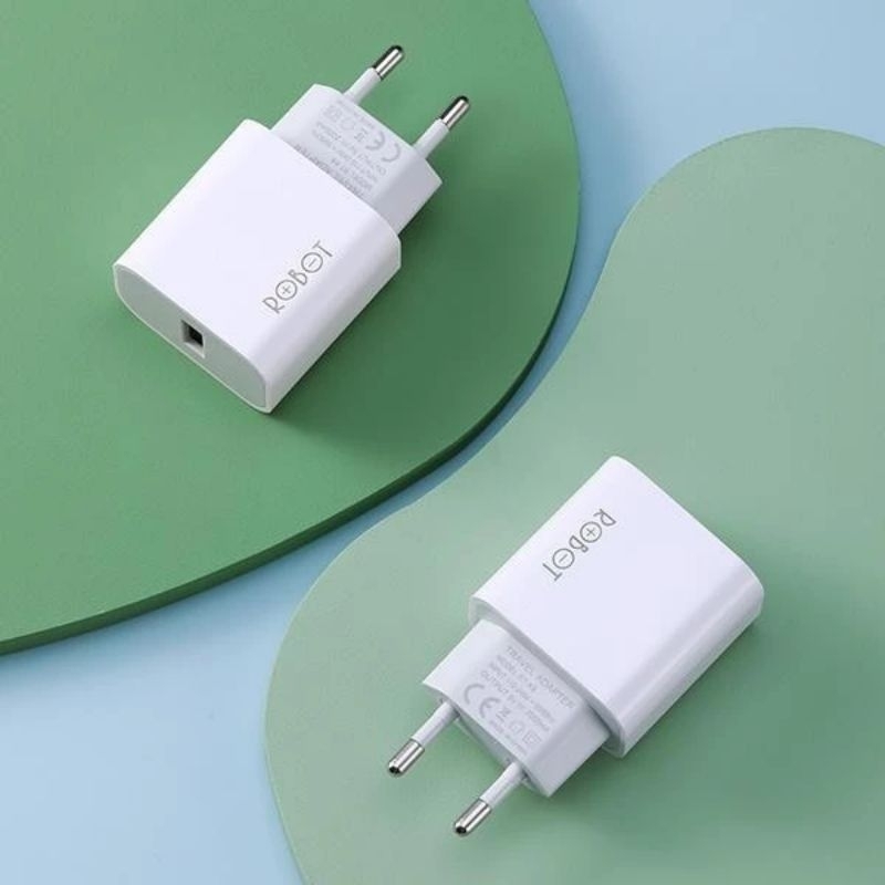 Cas Adapter Robot RT-K8 2A Original Small & Portable Power Charger / Batok Cas