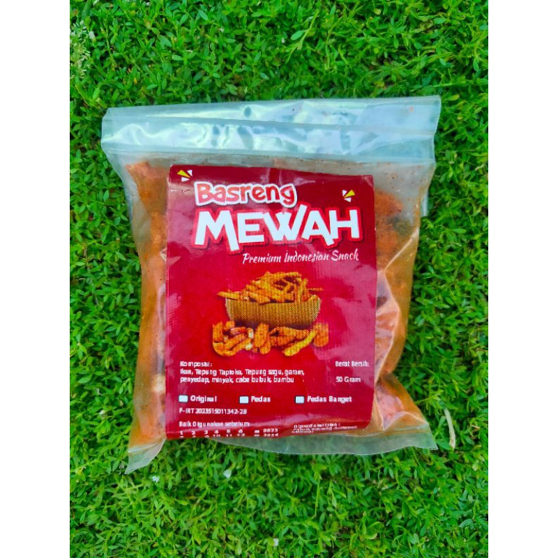 

Basreng Mewah Pedas Daun Jeruk 100 Gram