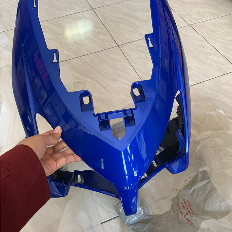 Tameng Depan Cover FR (Cover Body Depan) Biru - Honda Vario 110 Karbu - Jaminan Original 100% - 6430