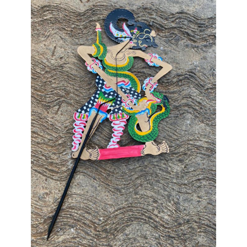 Wayang kulit kertas Brotoseno wayang duplex karton Brotoseno gubet ulo