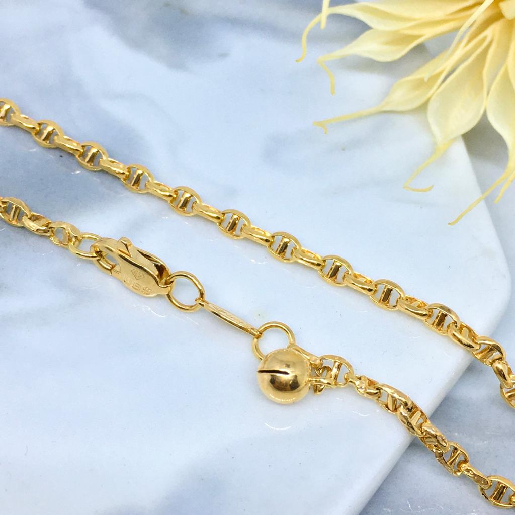 Gelang Kaki Emas Guc*ci UBS 375/8K